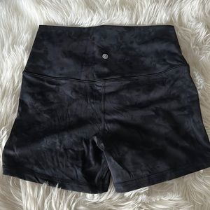 Tie dyed workout shorts
